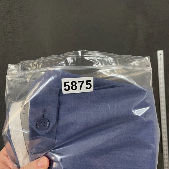 Canali Dress Pants Mens 40 Blue Classic Fit Wool Formal Pleated Italy 40x31 - Picture 13 of 13